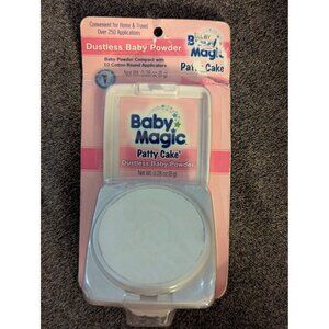 Baby Magic Patty Cake Dustless Baby Powder Compact With Cotton Applicators 0.28